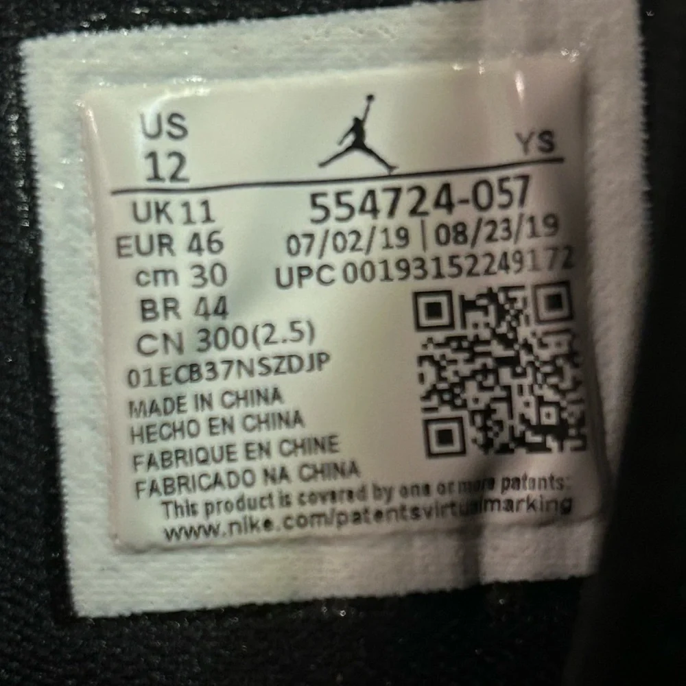 Air Jordan 1 Mid Johnny Kilroy Black Silver Red Shoes Mens 12 Sneaker 554724-057